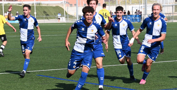 Català, en el moment d'eufòria després del gol | Críspulo Díaz